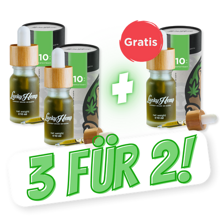 3 FÜR 2 - 10% CBD Öle Öle Lucky Hemp   