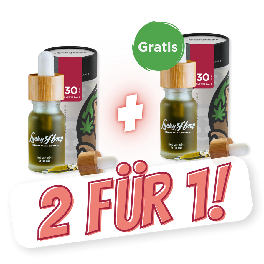 2 FÜR 1 - 30% CBD Öle Öle Lucky Hemp   