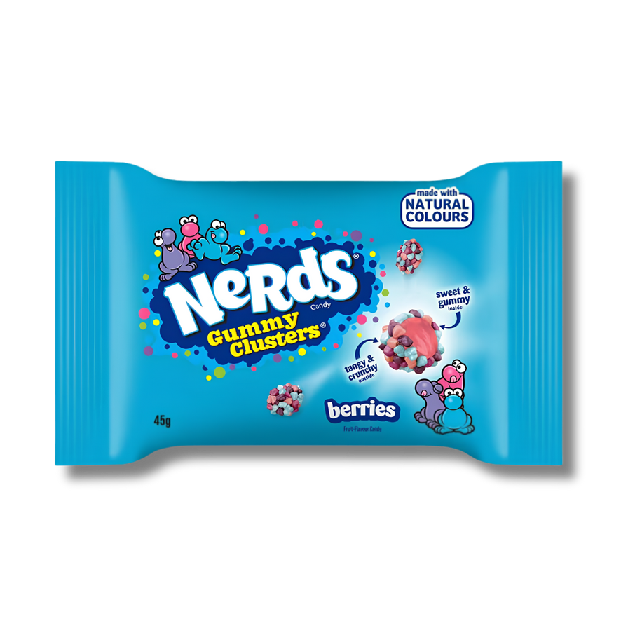 Nerds Gummy Clusters Berries Edibles Lucky Hemp 45g