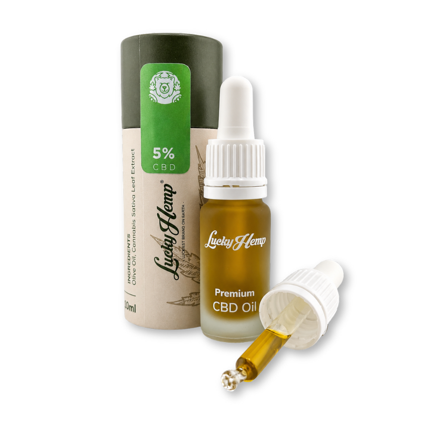 5% CBD-Öl Vollspektrum Öle Lucky Hemp