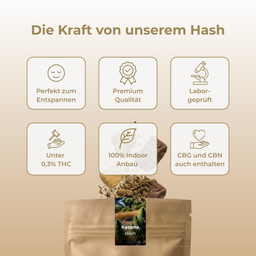 Ketama Hash Ökopack Blüten Lucky Hemp