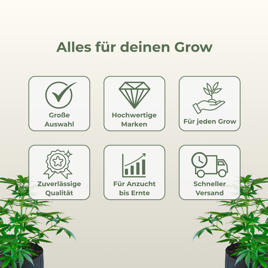 BioBizz Bio-Grow 1 Liter Growzubehör Lucky Hemp