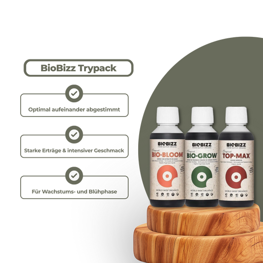 BioBizz Trypack Indoor Dünger Growzubehör Lucky Hemp