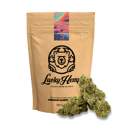 Bubblegum CBD Ökopack Blüten Lucky Hemp