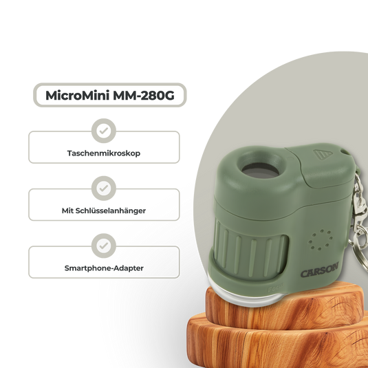 Carson Mikroskop MicroMini MM-280G Growzubehör Lucky Hemp