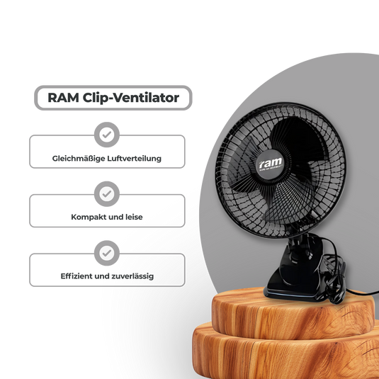 RAM Clip-Ventilator Ø15cm, 15 Watt