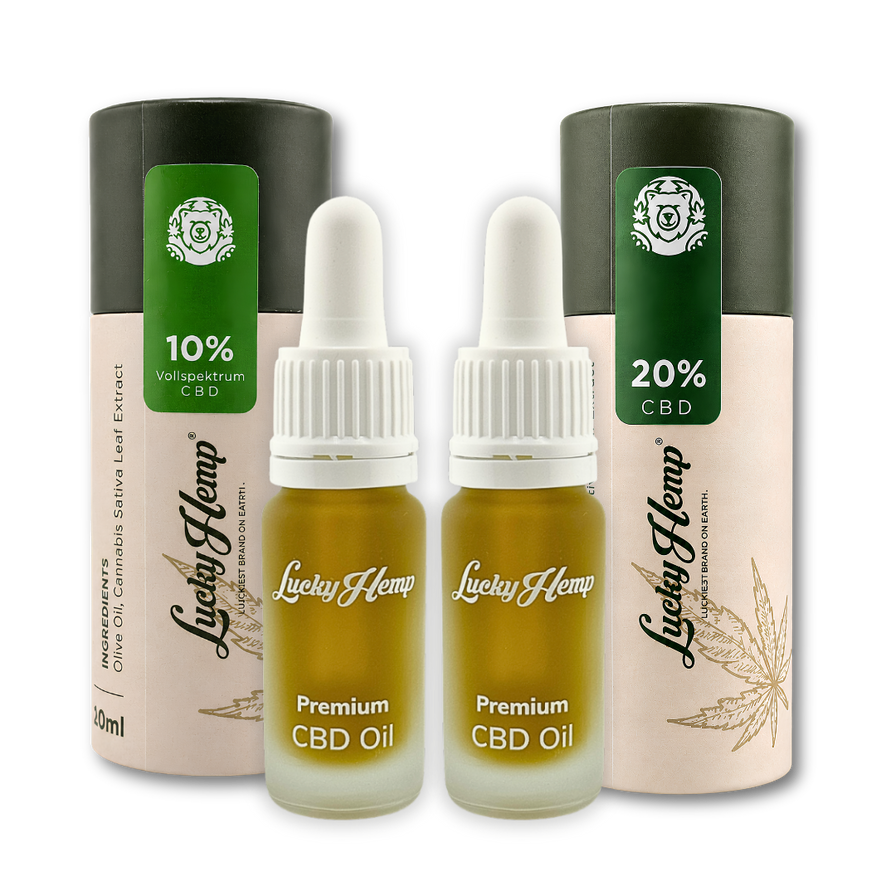 Öl-Set 10% + 20% Vollspektrum CBD-Öle Öle Lucky Hemp