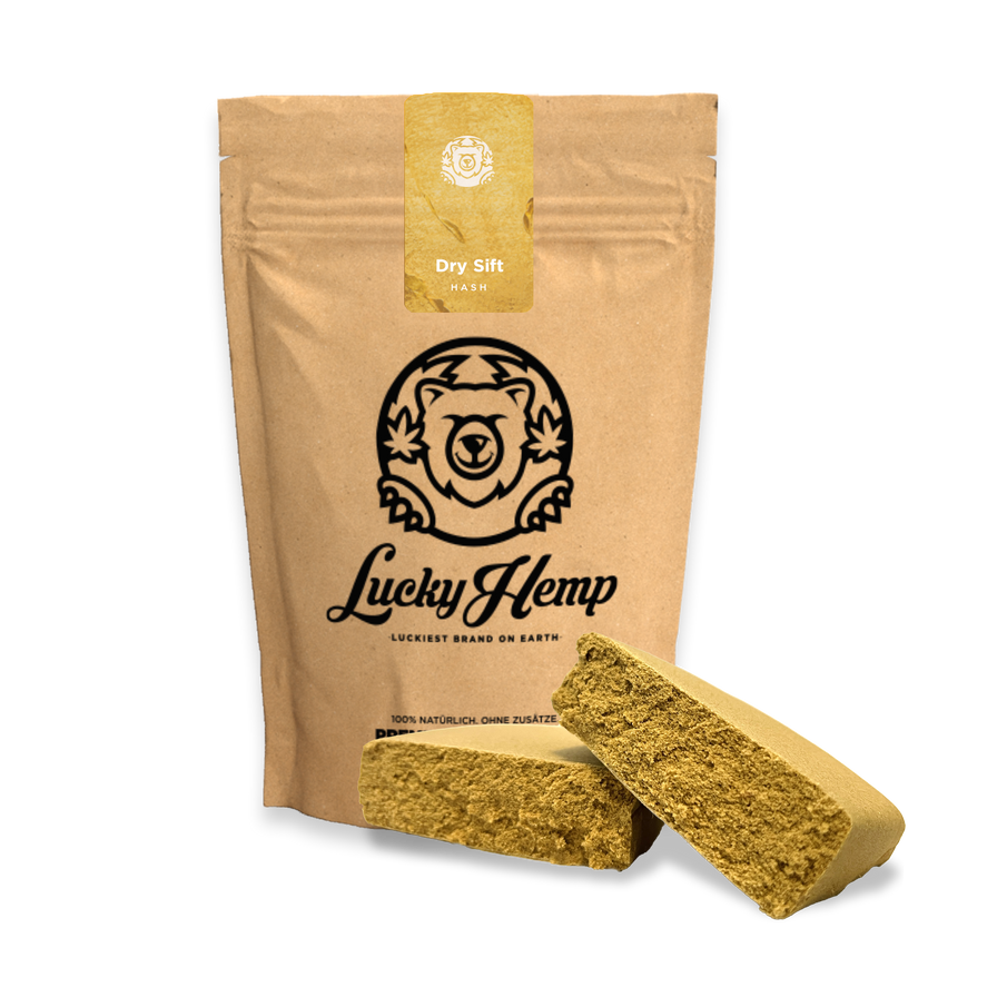 Dry Sift Hash Ökopack Blüten Lucky Hemp   