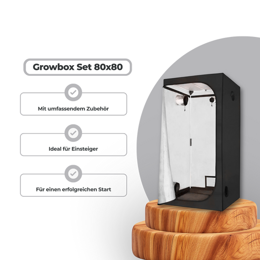 Growbox Komplettset 80x80