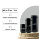 LuckyCure Humidor Glas mit Thermo-Hygrometer Zubehör Lucky Hemp