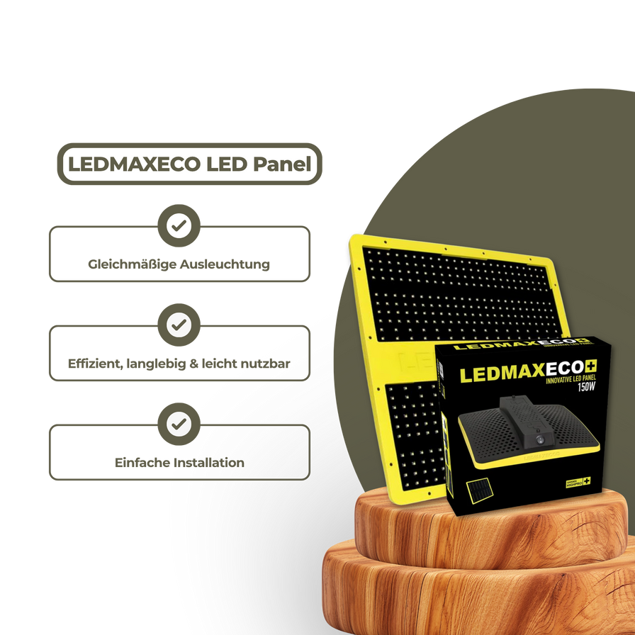 LEDMAXECO LED Panel Growzubehör Lucky Hemp