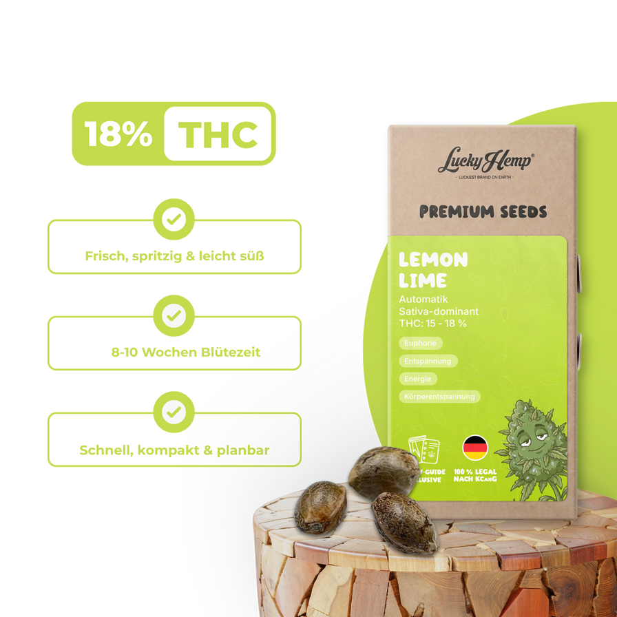 Lemon Lime Samen Automatik Samen Lucky Hemp