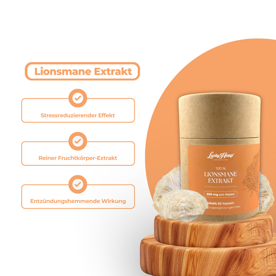 Lionsmane Vitalpilzextrakt Vitalpilze Lucky Hemp