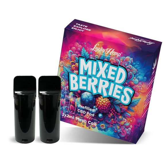 2x Pods Mixed Berries Vape Pens Lucky Hemp   