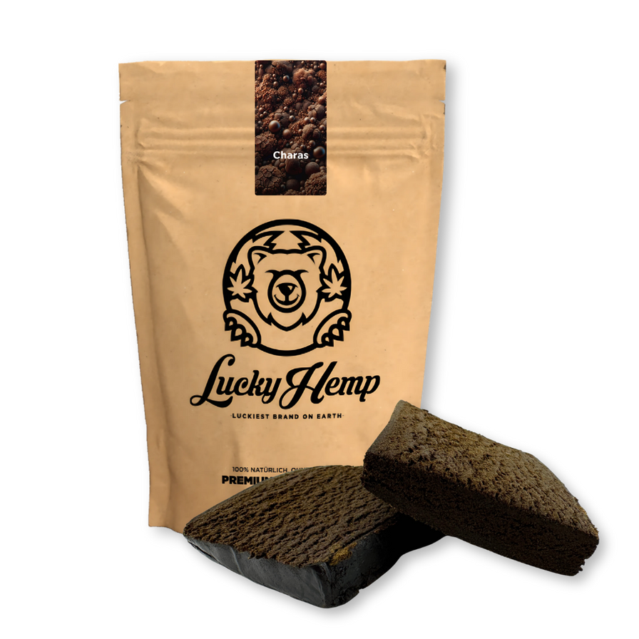 Charas Hash Ökopack Blüten Lucky Hemp