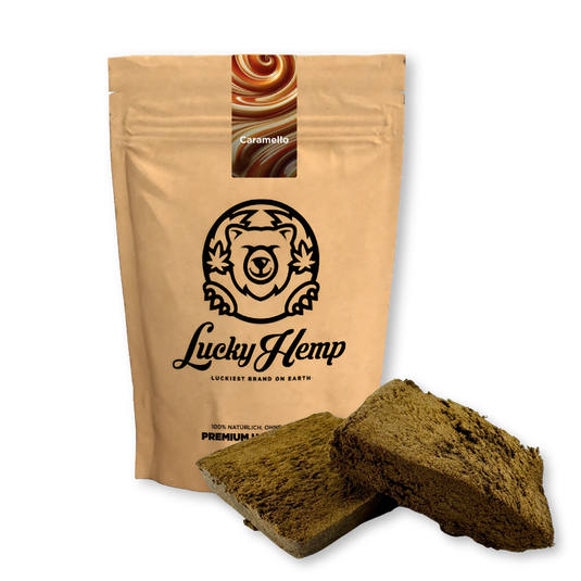 Caramello Hash Ökopack Blüten Lucky Hemp