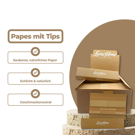 Lucky Hemp® Papes mit Tips Merchandise Lucky Hemp