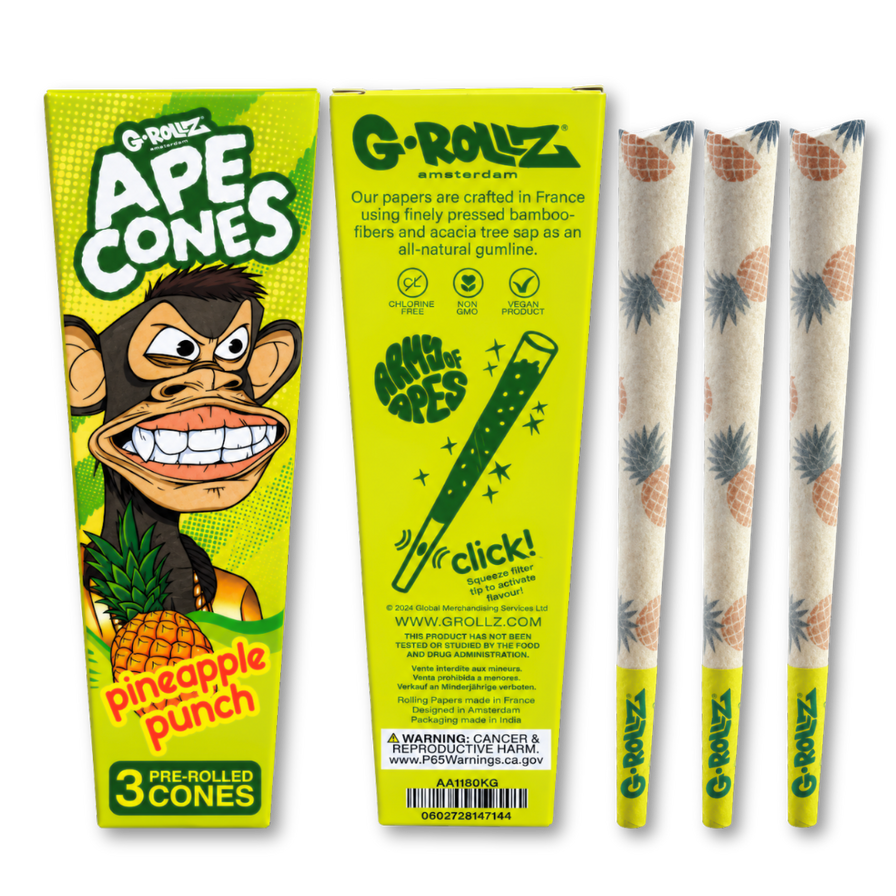 G-Rollz Ape Cones Merchandise Lucky Hemp Pineapple Punch