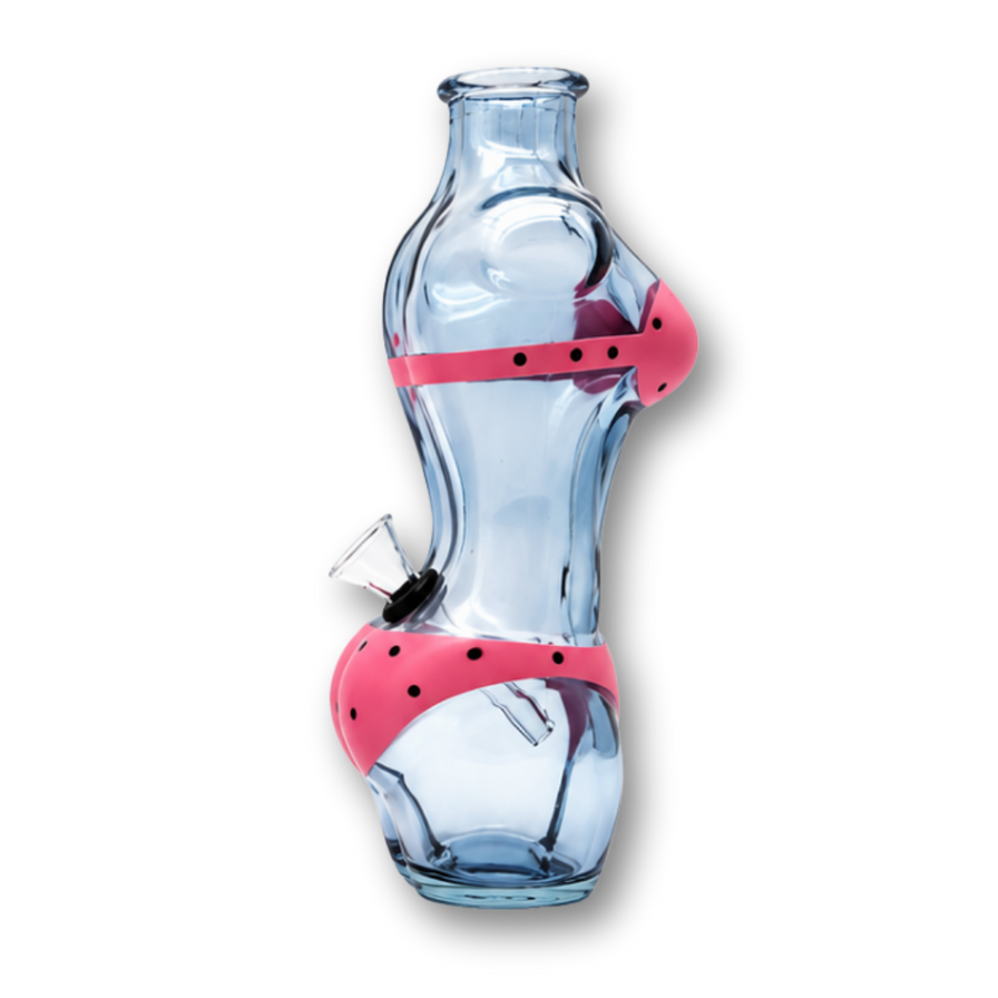 Lady Glasbong 16cm mit Öl-Adapter
