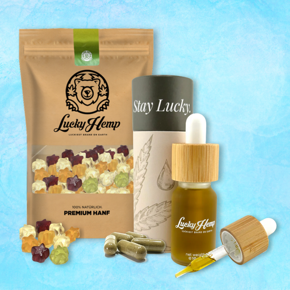 Schlaf+ Relax Bundle Blüten Lucky Hemp