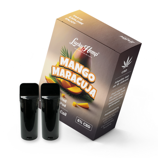 Mango Maracuja CBD Vape Pods Vape Pens Lucky Hemp