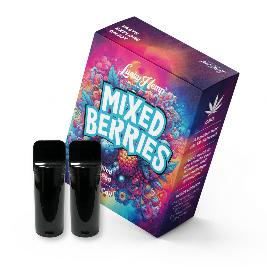 Mixed Berries CBD Vape Pods | Lucky Hemp | Lucky Hemp Mixed Berries CBD Vape Pods | Lucky Hemp | Lucky Hemp