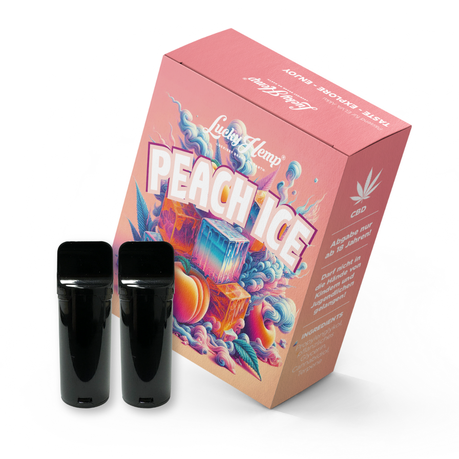Peach Ice CBD Vape Pods Vape Pens Lucky Hemp