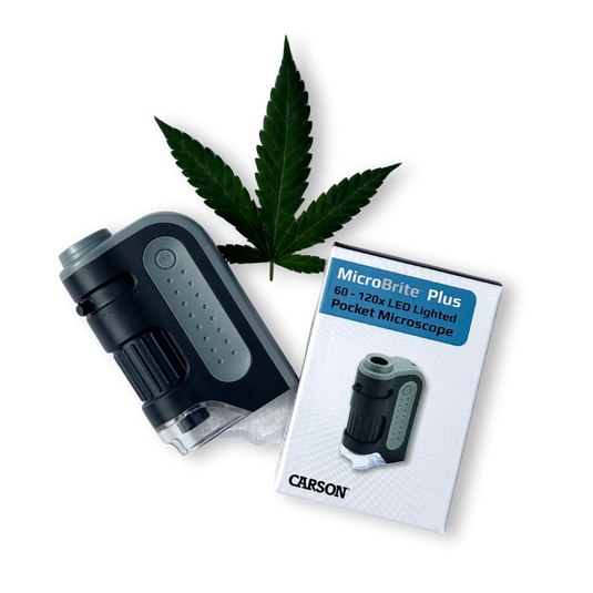 Carson Mikroskop MicroBrite Plus MM-300 Growzubehör Lucky Hemp