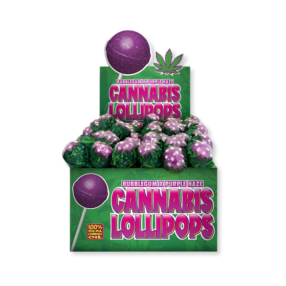Dr. Greenlove Cannabis Lollipop Edibles Lucky Hemp Purple Haze
