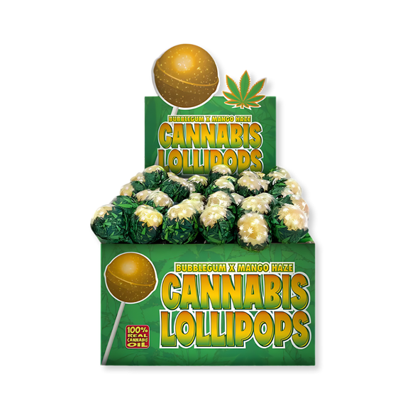 Dr. Greenlove Cannabis Lollipop Edibles Lucky Hemp Mango Haze