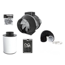 Trafika Lüfter + Aktivkohlefilter Growzubehör Lucky Hemp