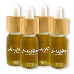 10% CBD-Öl Vollspektrum Öle Lucky Hemp 4x 10ml