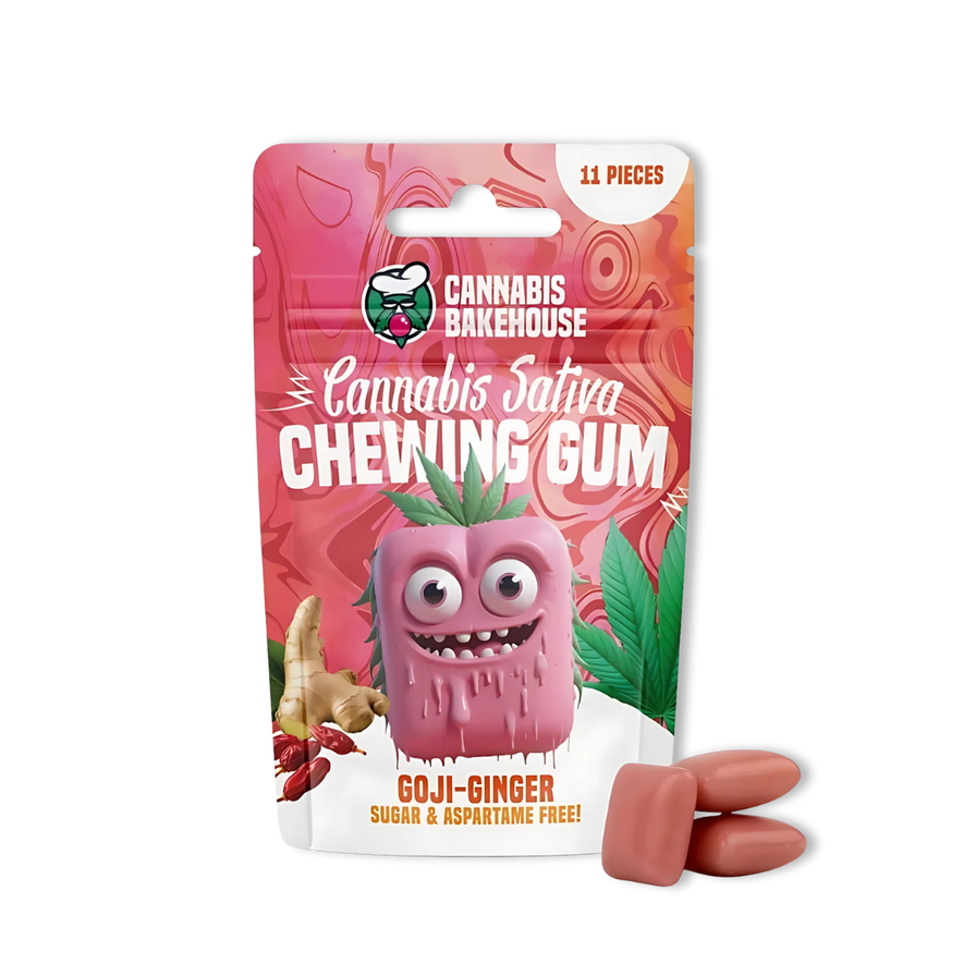 Cannabis Sativa Kaugummis Edibles Lucky Hemp Goji-Ginger
