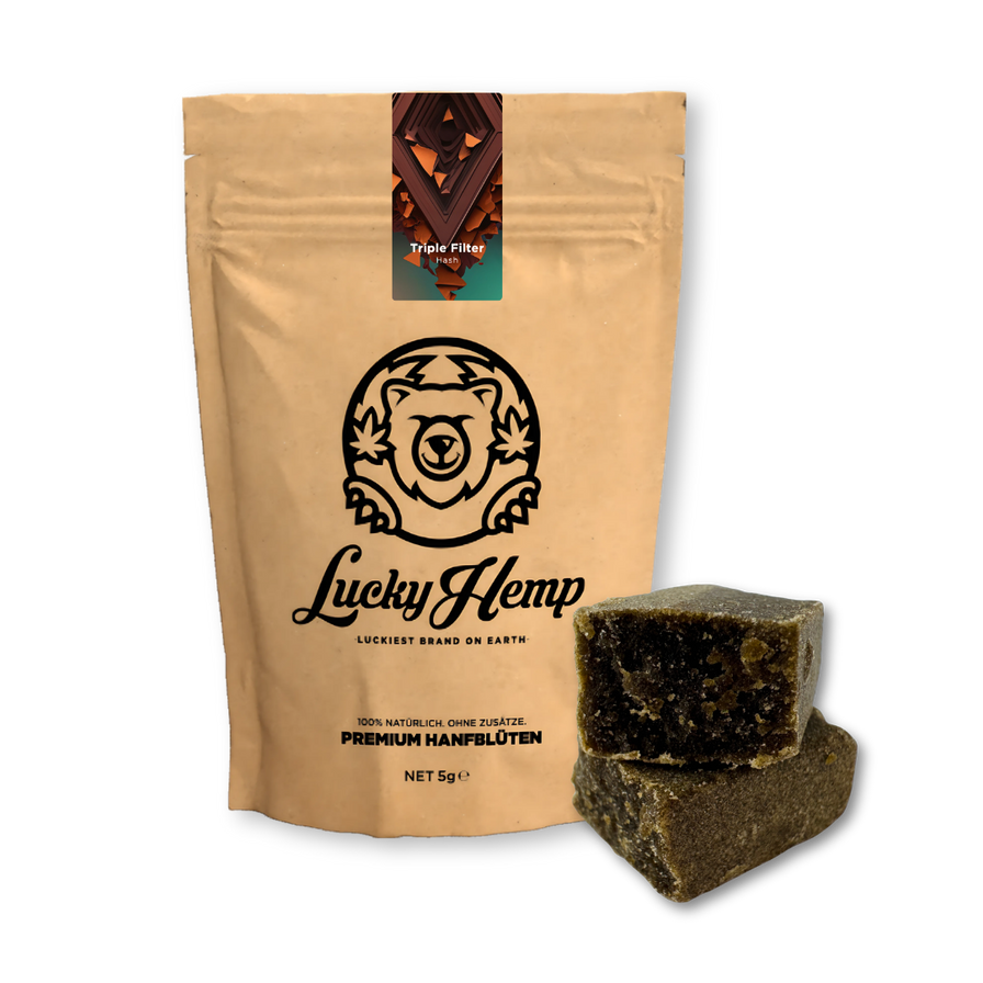 Triple Filter Hash Ökopack Blüten Lucky Hemp