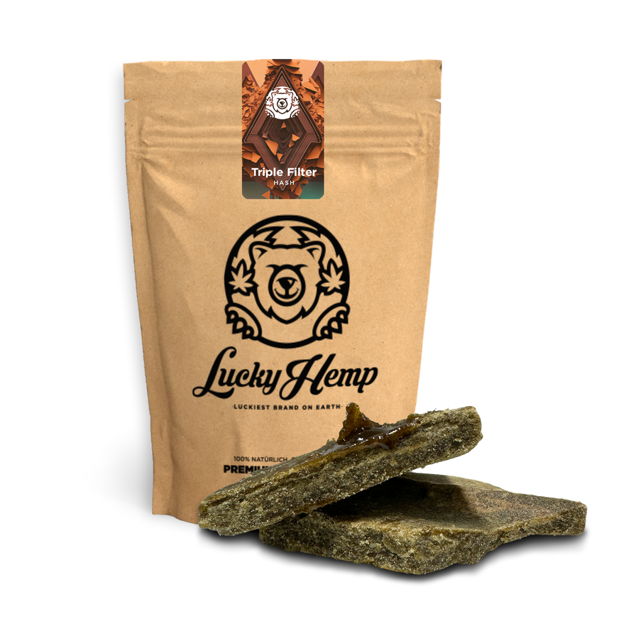 Triple Filter Hash Ökopack Blüten Lucky Hemp