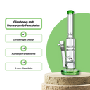 Glasbong mit Honeycomb Percolator 37 cm Merchandise Lucky Hemp