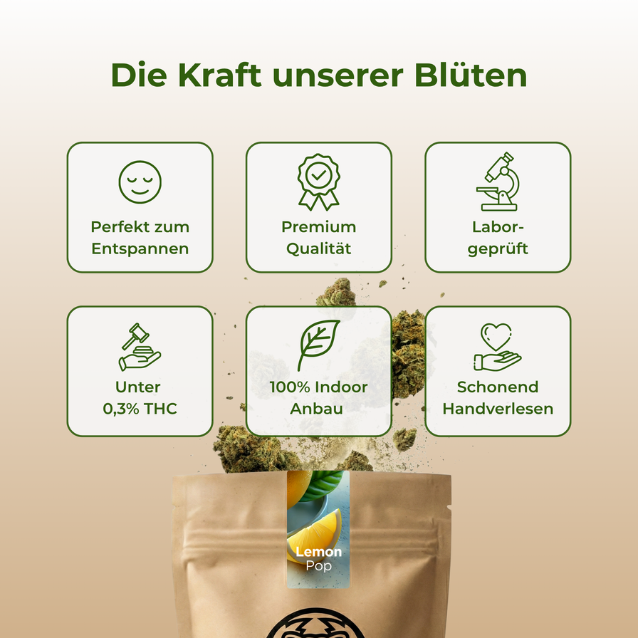 Bestseller Trio Blüten Lucky Hemp