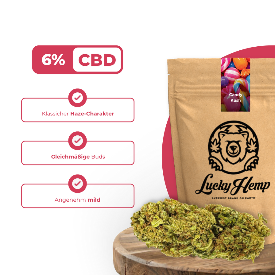 Candy Kush Blüten Lucky Hemp