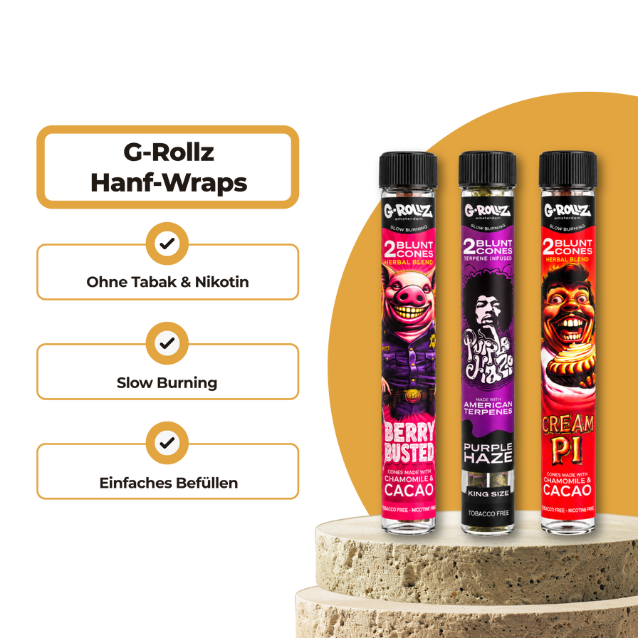 G-Rollz Pre-Rolled Blunt Cones Merchandise Lucky Hemp