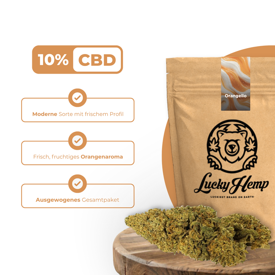 Orangello Ökopack Blüten Lucky Hemp