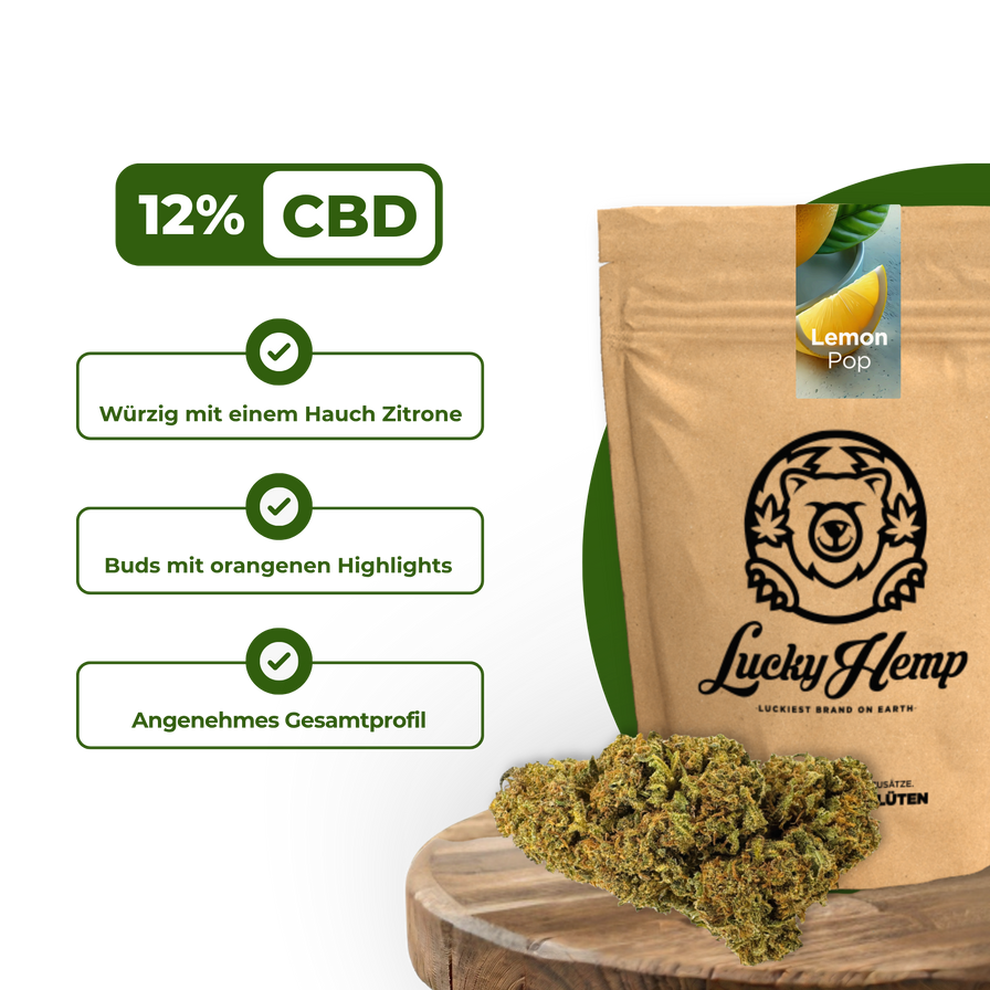 Bestseller Trio Blüten Lucky Hemp