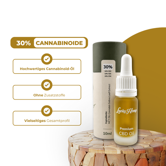 30% Cannabinoid-Öl Öle Lucky Hemp