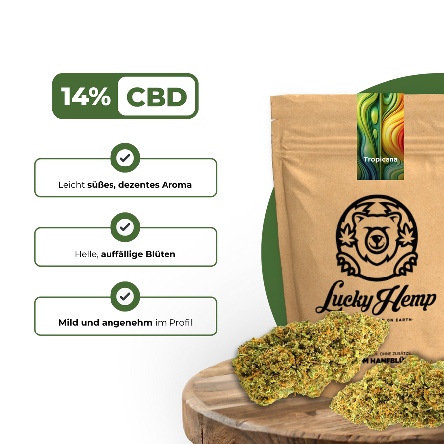 Tropicana Ökopack Blüten Lucky Hemp