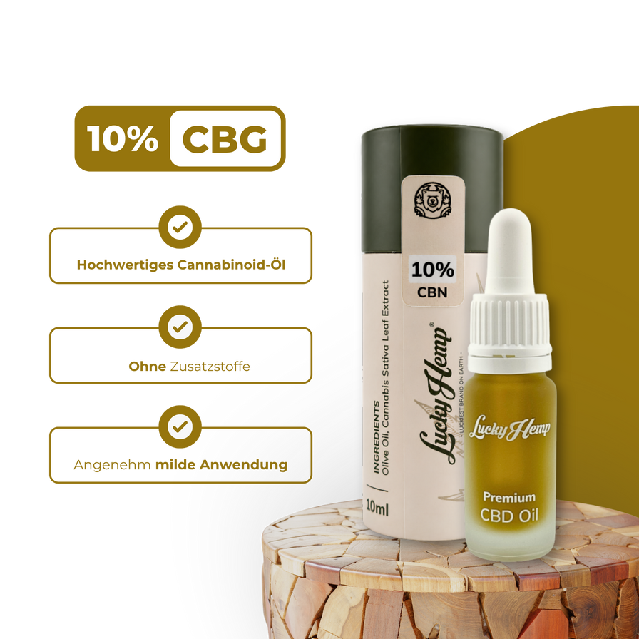 10% CBG-Öl Öle Lucky Hemp