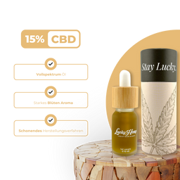 15% CBD-Öl Vollspektrum Öle Lucky Hemp