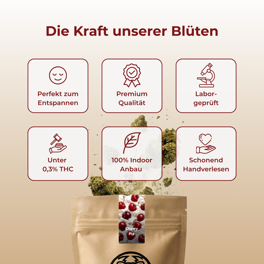 Cherry Pie Ökopack Blüten Lucky Hemp