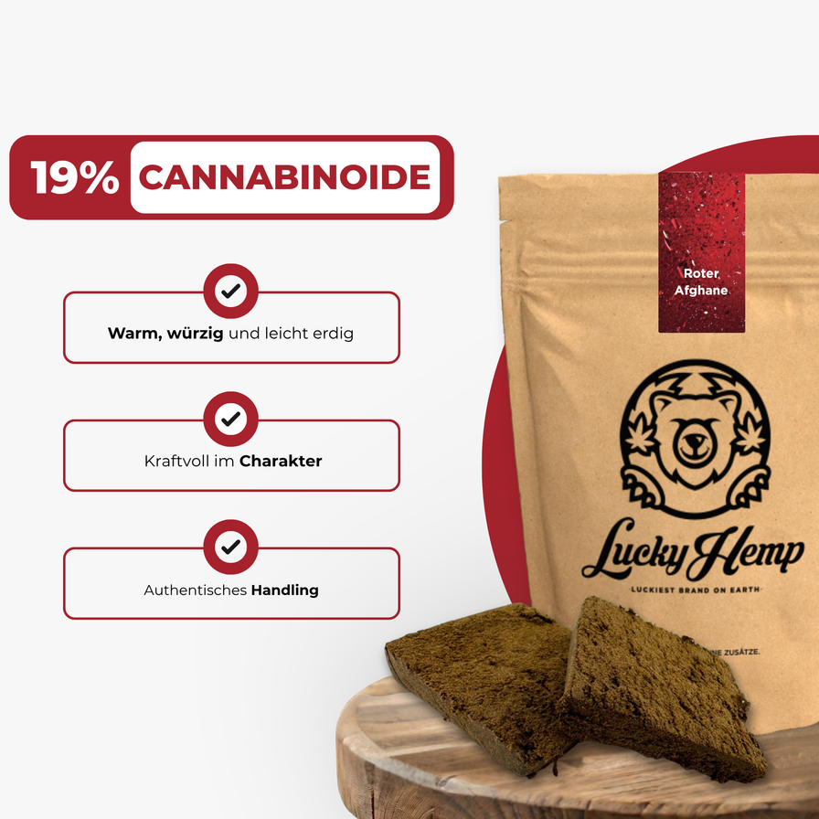 Roter Afghane Ökopack Blüten Lucky Hemp