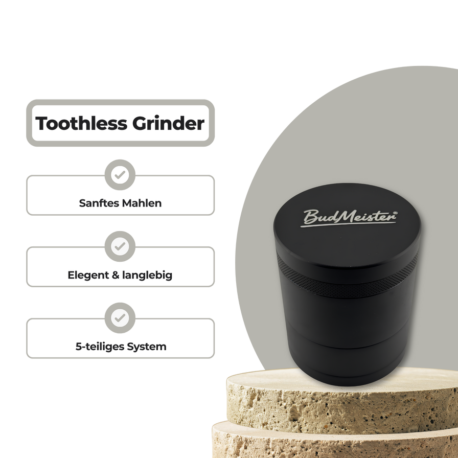 BudMeister Toothless Grinder Zubehör Lucky Hemp