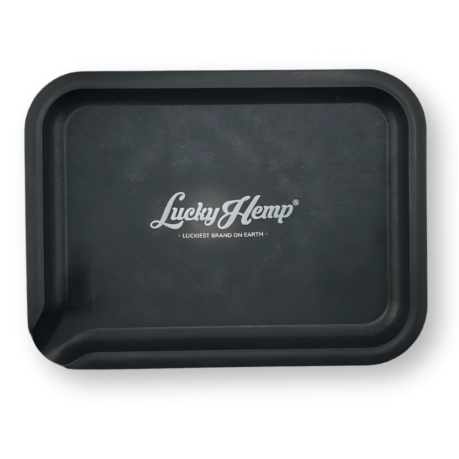 Lucky Hemp® Rolling Tray aus Hanf Merchandise Lucky Hemp Schwarz