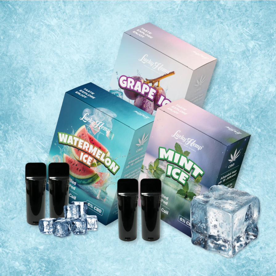 Ice Vape Deal Bundle 6CBD Pods (6 % CBD) | Lucky Hemp | Lucky Hemp Ice Vape Deal Bundle 6CBD Pods (6 % CBD) | Lucky Hemp | Lucky Hemp